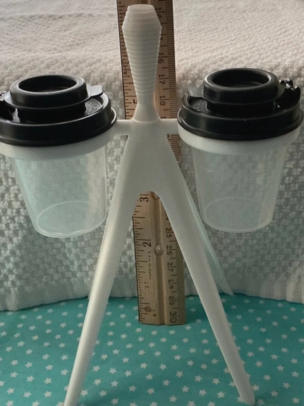 vintage Tupperware Atomic / Millionaire Line Salt & Pepper Shaker Set with a Tri